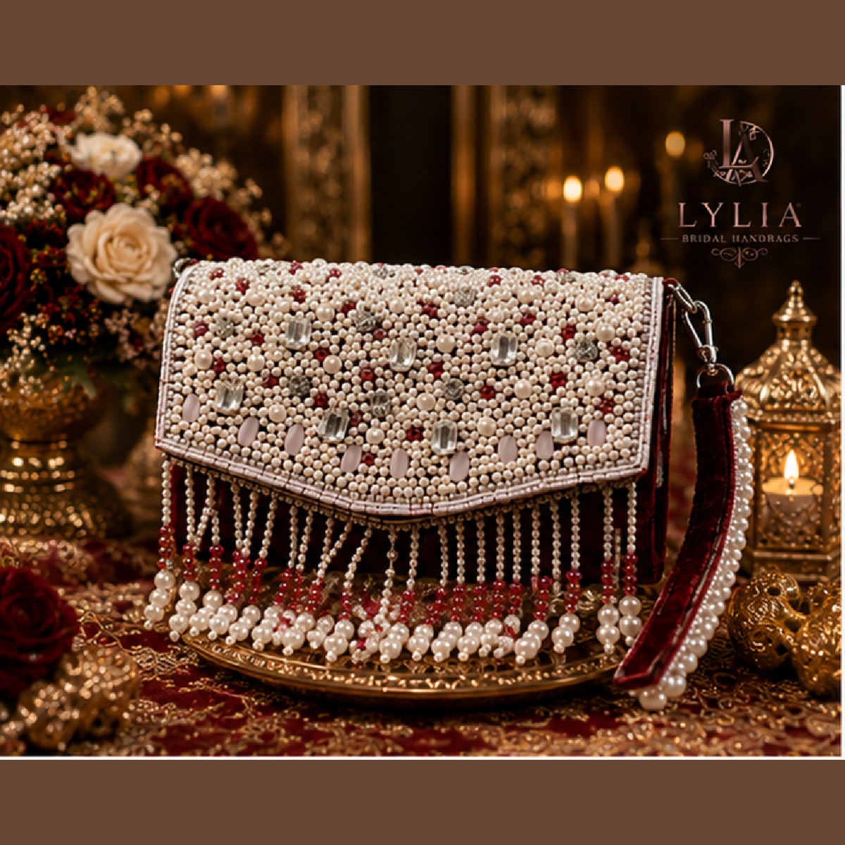 Lylia Royal Heritage Zardozi Bridal Clutch